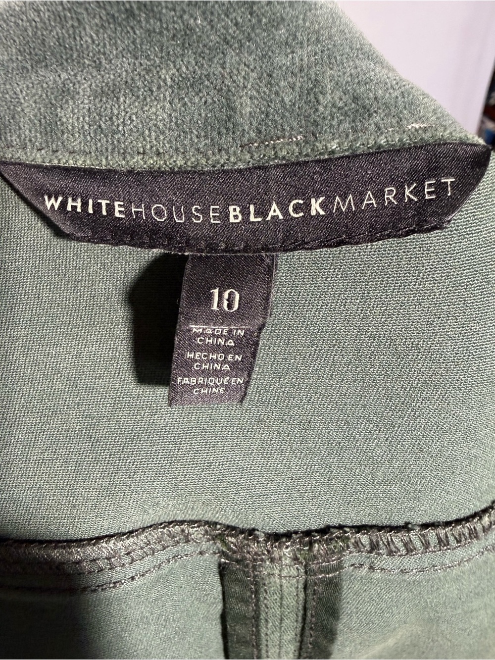 White House Black Market Military-Style Utility Jacket - Olive - Picture 5 of 7